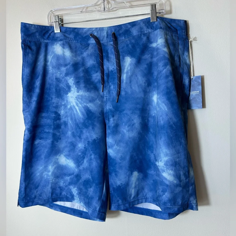 Fair Harbor Lined Swim Trunks In Clark Blue